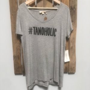 V neck shirt tanoholic